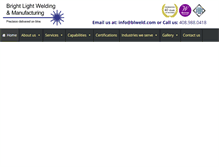 Tablet Screenshot of blweld.com